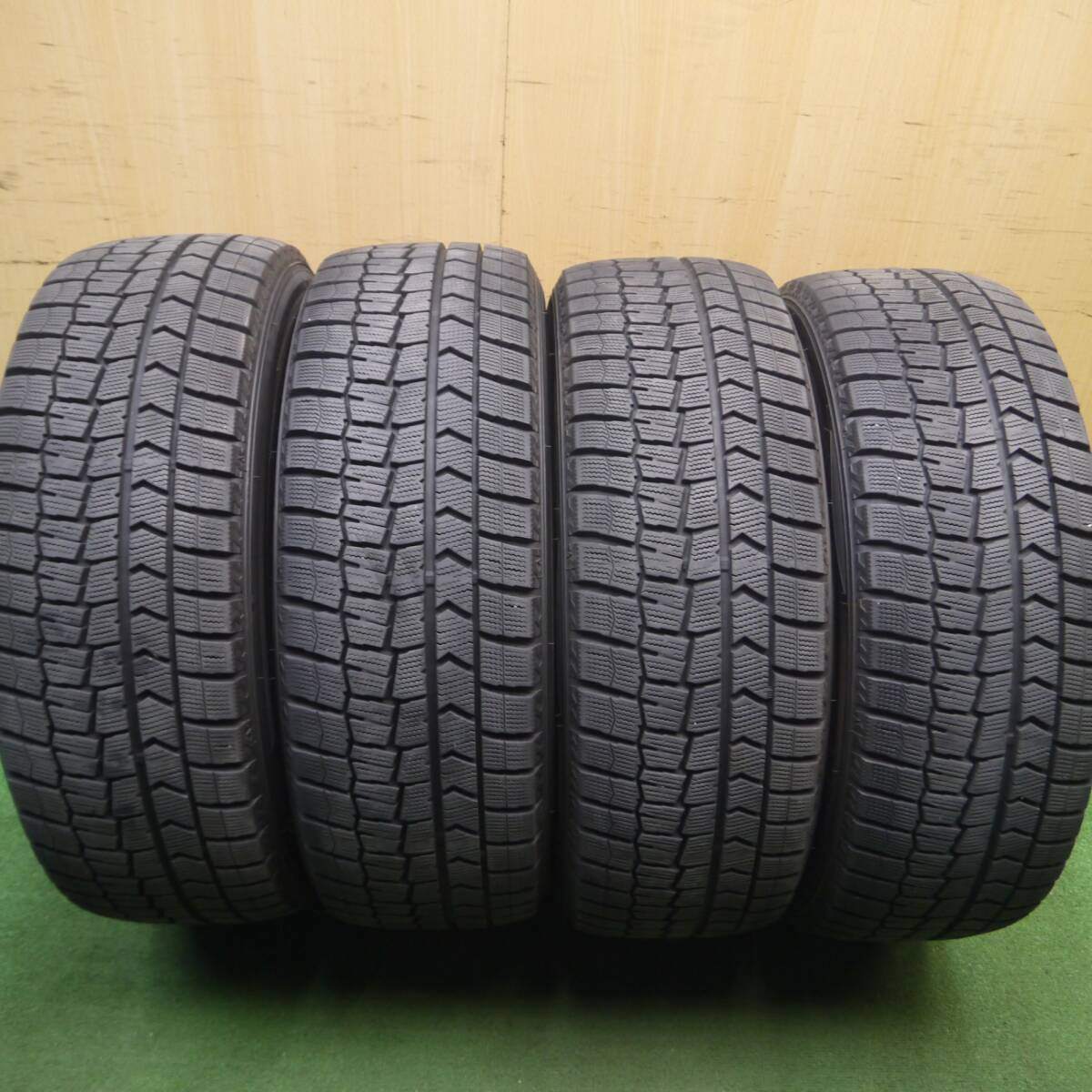 バリ溝!9.5分★Lehrmeister VALLONE 225/50R18 スタッドレス ダンロップ ウインターマックス WM02 レアマイスター ヴァッローネ PCD114.3/5H★5030307Hス