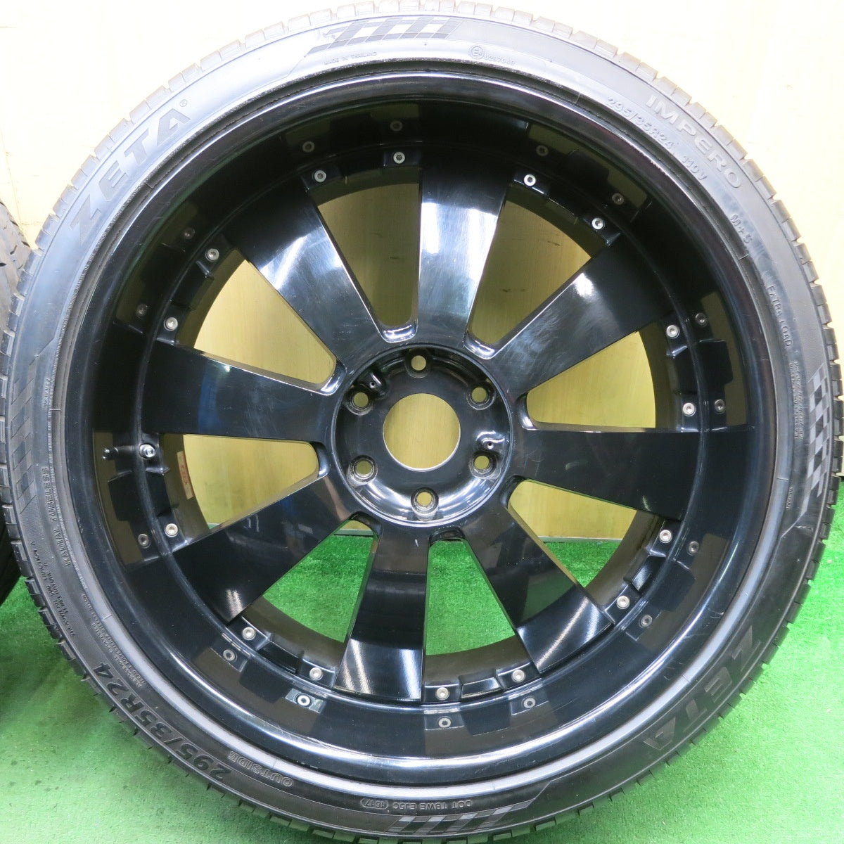 バリ溝!9分★DeMODA CONCEPT LENSO CONCERTO 295/35R24 ゼータ IMPERO ディモーダコンセプト 24インチ PCD139.7/6H★5072005HAノ