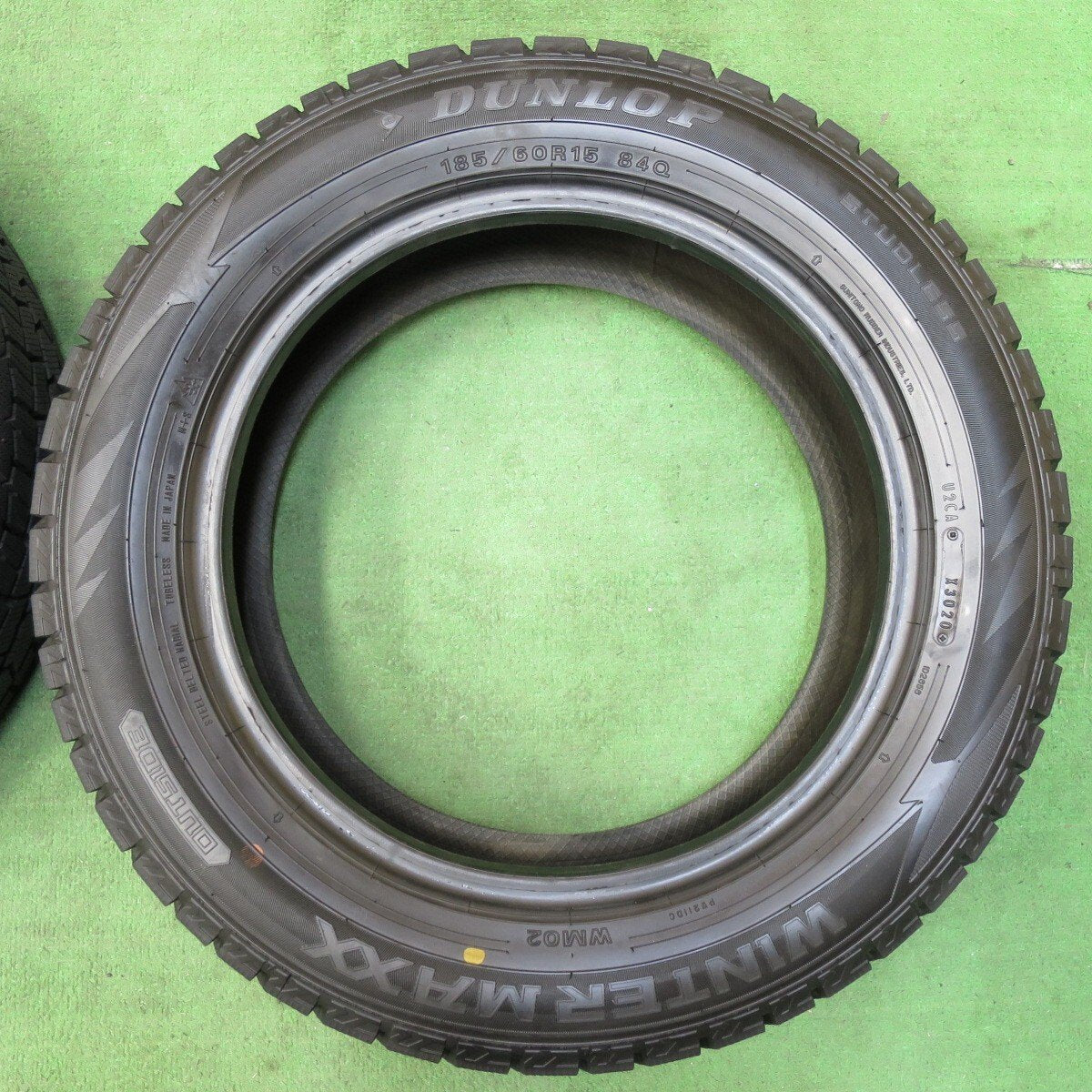 バリ溝!20年!ほぼ10分★スタッドレス 185/60R15 ダンロップ ウインターマックス WM02 タイヤ 15インチ アクア フィット 等★4112506イスタ
