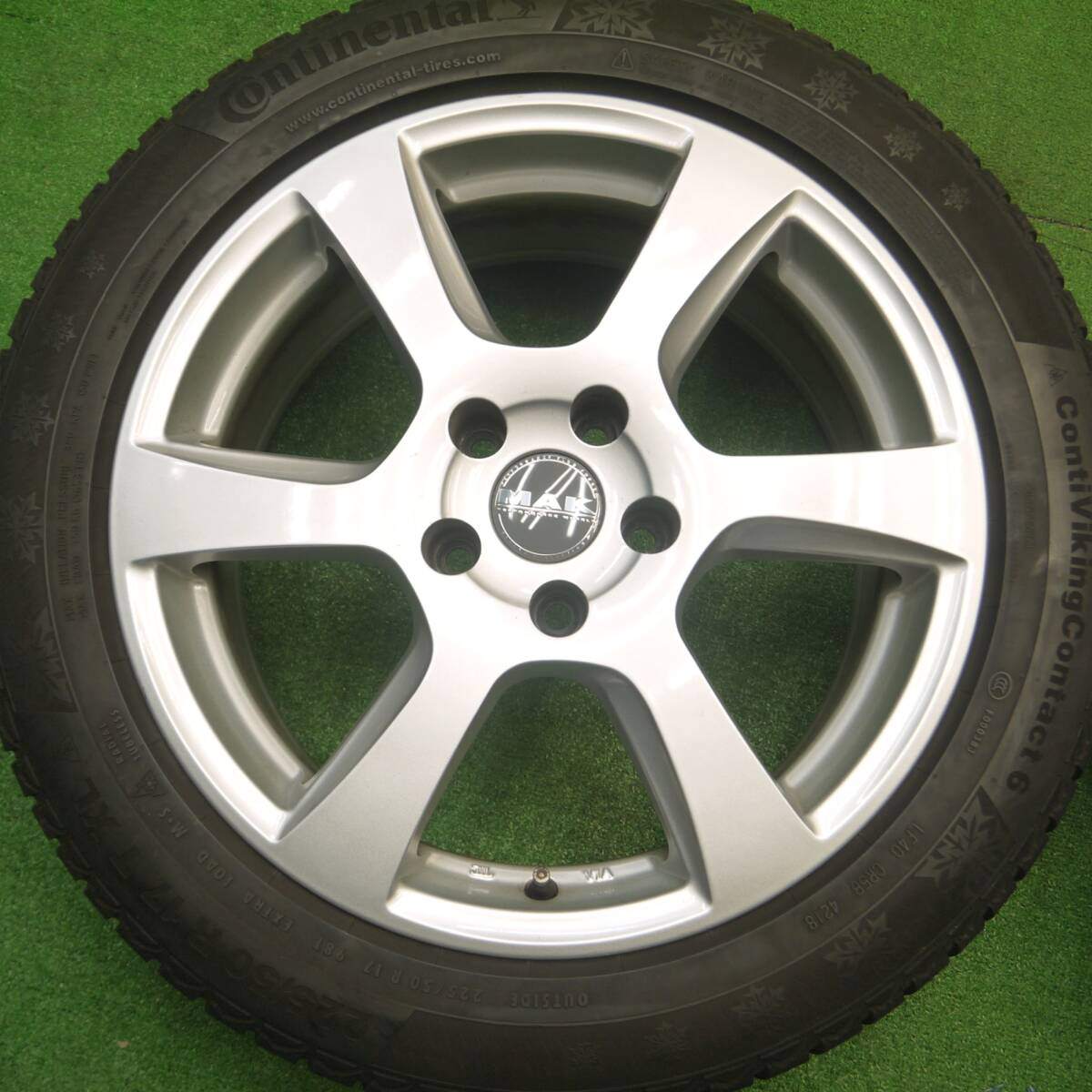 4本価格★アウディ 等 MAK VINCI 225/50R17 スタッドレス コンチネンタル コンチバイキング コンタクト6 PCD112/5H★4092703Hス