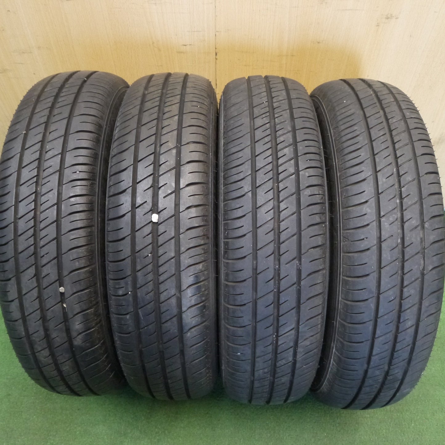 バリ溝!ほぼ10分◎ダイハツ タント ムーヴ 等 純正 155/65R14 グッドイヤー EfficientGrip ECO EG02 14インチ PCD100/4H◎6071702Hノ
