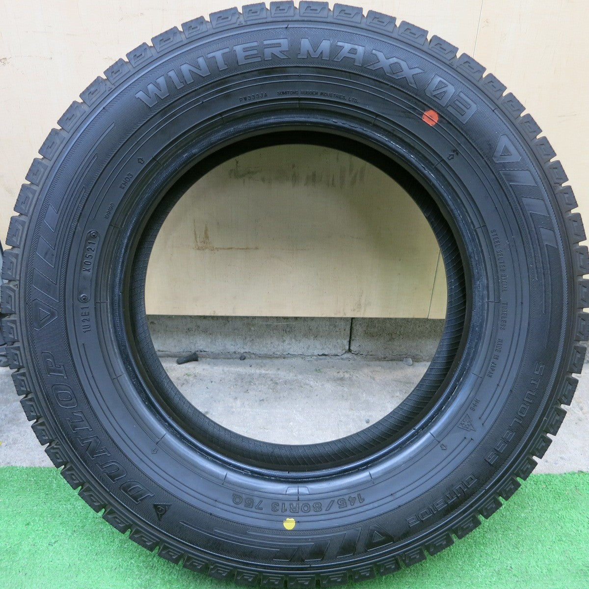超バリ溝!21年!9.5分以上★スタッドレス 145/80R13 ダンロップ ウインターマックス03 WM03 タイヤ 13インチ N-BOX ワゴンR スペーシア 等★5042504TTスタ