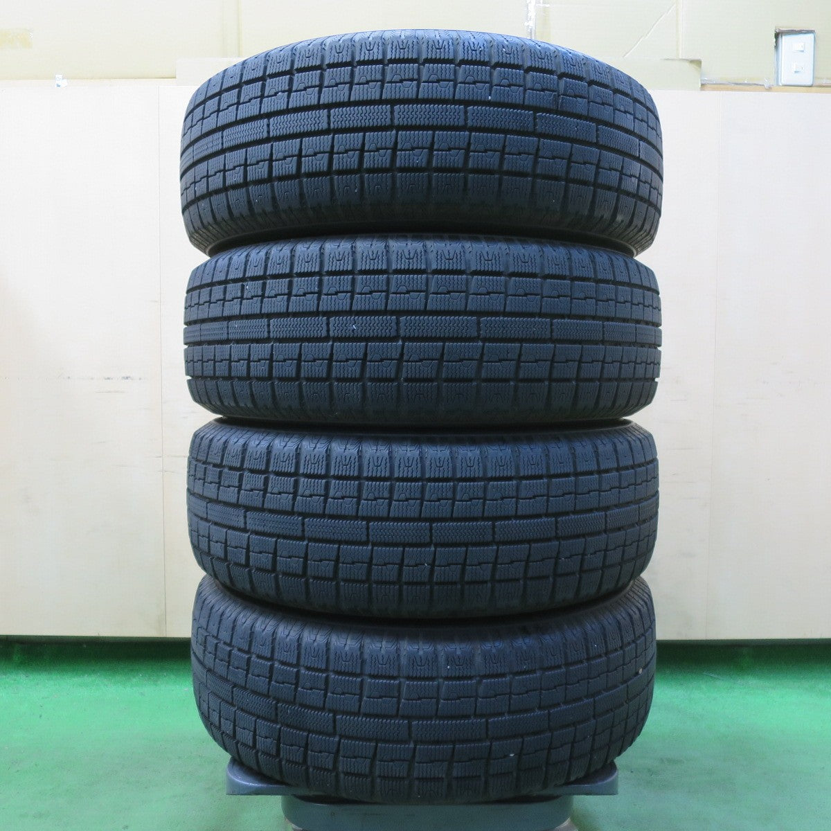 バリ溝!キレイ!9分★プリウス 等 195/65R15 スタッドレス トーヨー ガリット G5 G.Speed Gスピード 15インチ PCD100/5H★5051011イス