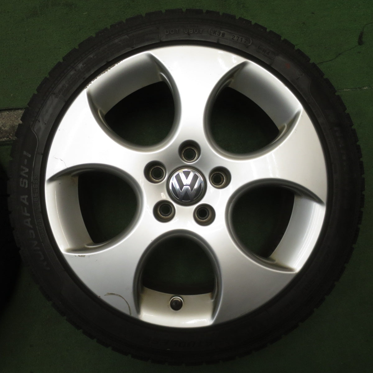 4本価格★ワーゲン ゴルフ 等 純正 BBS RD252 225/45R17 スタッドレス ナンカン RUNSAFA SN-1 17インチ PCD112/5H★5072701NJス