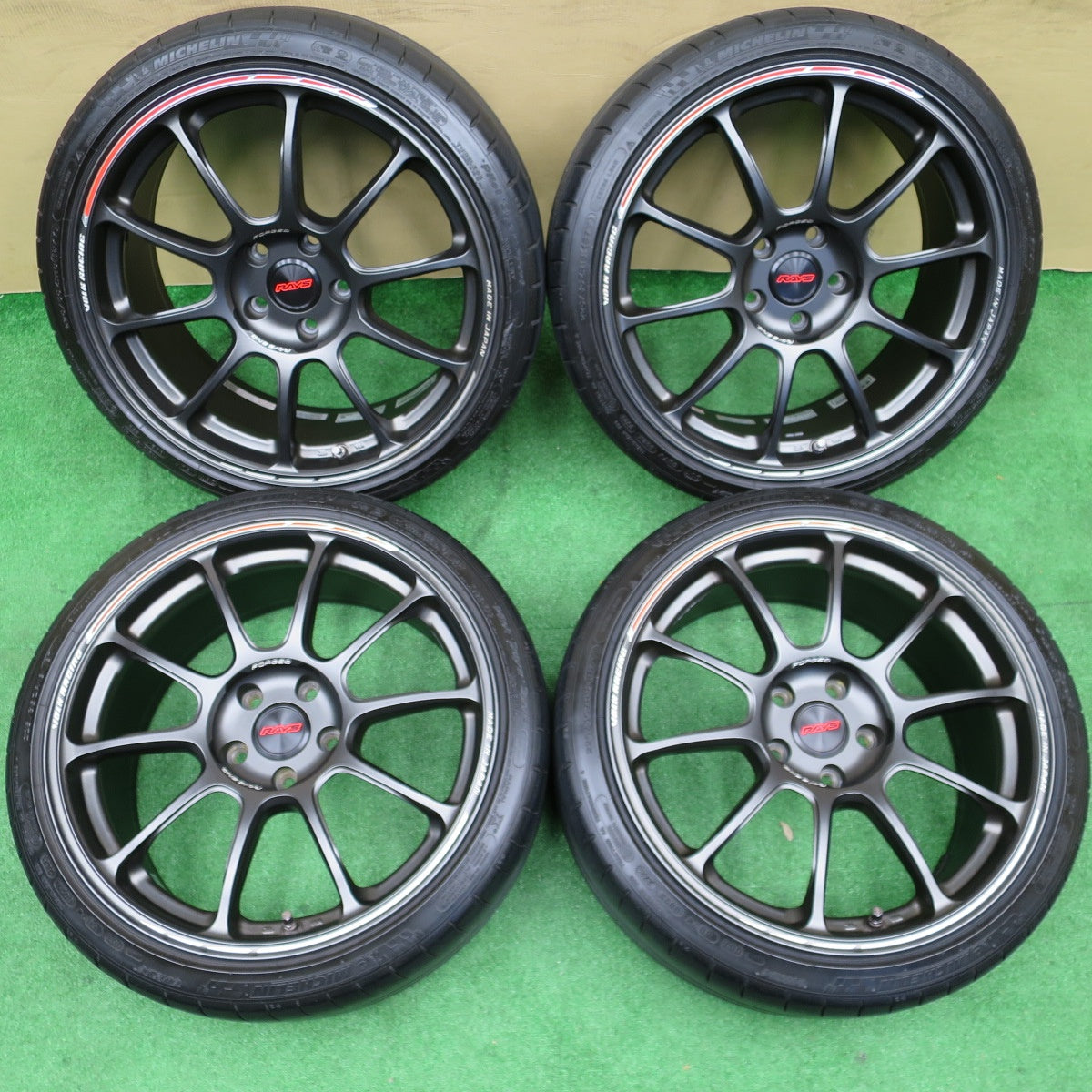キレイ★ベンツ 等 RAYS VOLK RACING ZE40 TIME ATTACKⅡ 225/35R18 ミシュラン pilot Super Sport レイズ 18インチ PCD112/5H★6011403NKノ