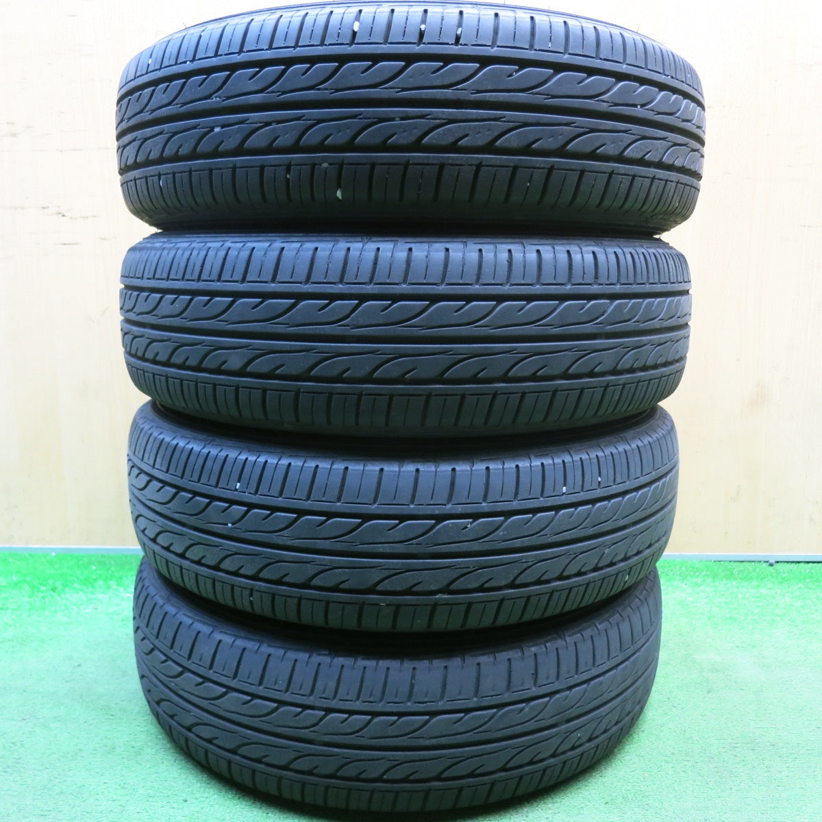 4本価格★日産 モコ スズキ MRワゴン 純正 155/65R14 ダンロップ EC202 14インチ PCD100/4H★6041208HAノ