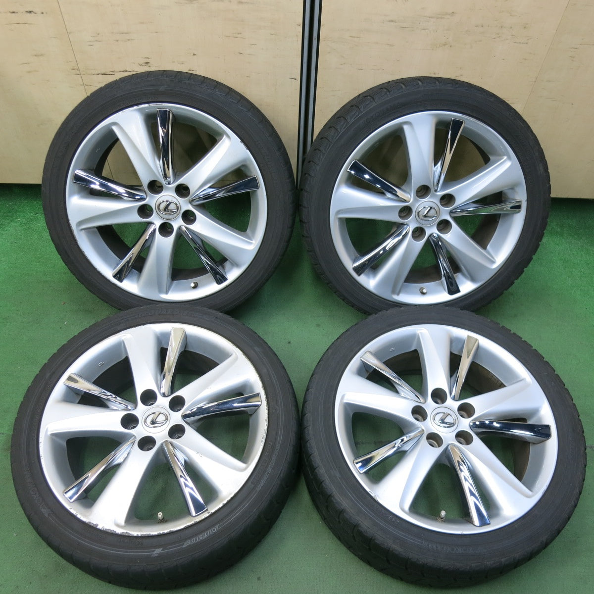 センサー付き!4本★レクサス GS 純正 245/40R18 スタッドレス ヨコハマ アイスガード iG50 プラス 18インチ PCD114.3/5H★5062606SYス