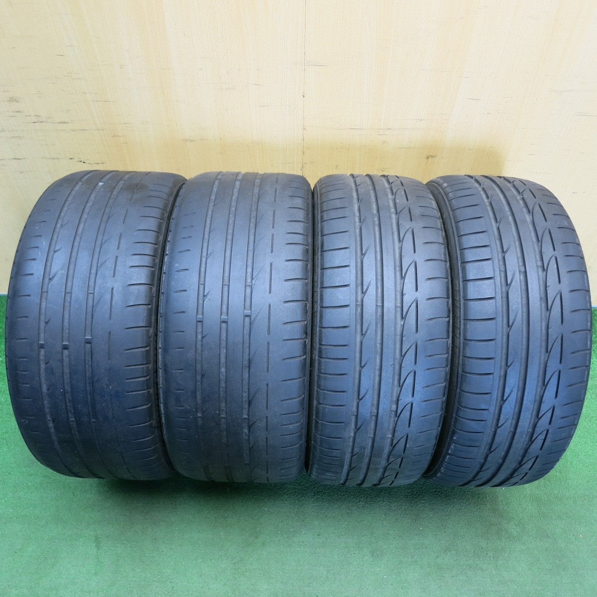 4本価格★BMW F30 F31 3シリーズ Mスポーツ 純正 225/40R19 255/35R19 ブリヂストン ポテンザ S001 RFT ランフラット 19インチ PCD120/5H★6051407HAノ