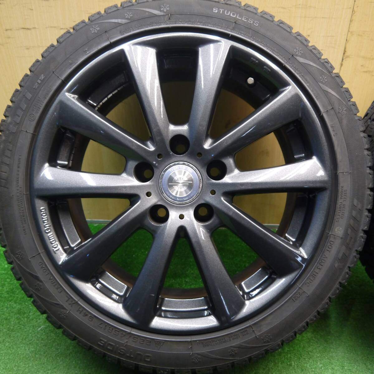 キレイ!21年★BMW 等 Team Sparco 225/45R17 スタッドレス ハイフライ Win-turi 212 チームスパルコ 17インチ PCD120/5H★5032103Hス