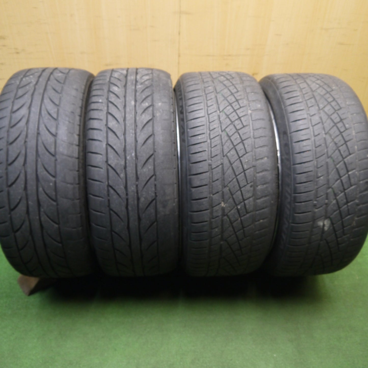 4本価格★Hart Bersaglio MONOBLOCK 245/35R20 ATR SPORT ECOTECH コンチネンタル エクストリーム コンタクト DWS06 ベルサリオ モノブロック 20インチ PCD114.3/5H★6020607Hノ