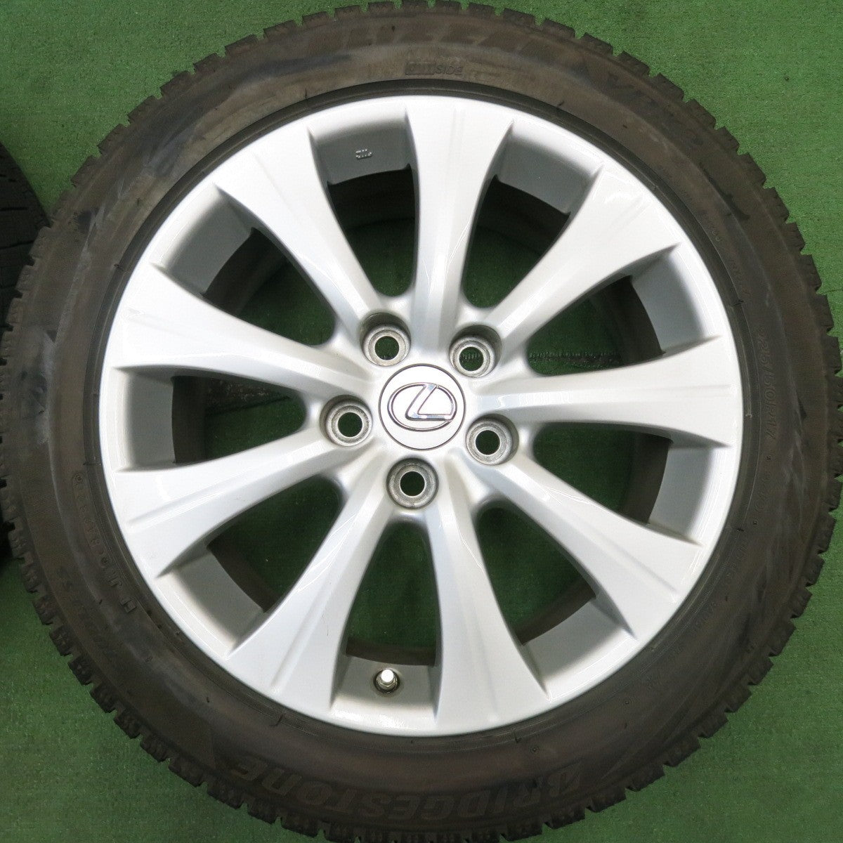 センサー付!バリ溝!21年!キレイ!8.5分★レクサス GS 純正 225/50R17 スタッドレス ブリヂストン ブリザック VRX3 VRX2 17インチ PCD114.3/5H★5070103HAス