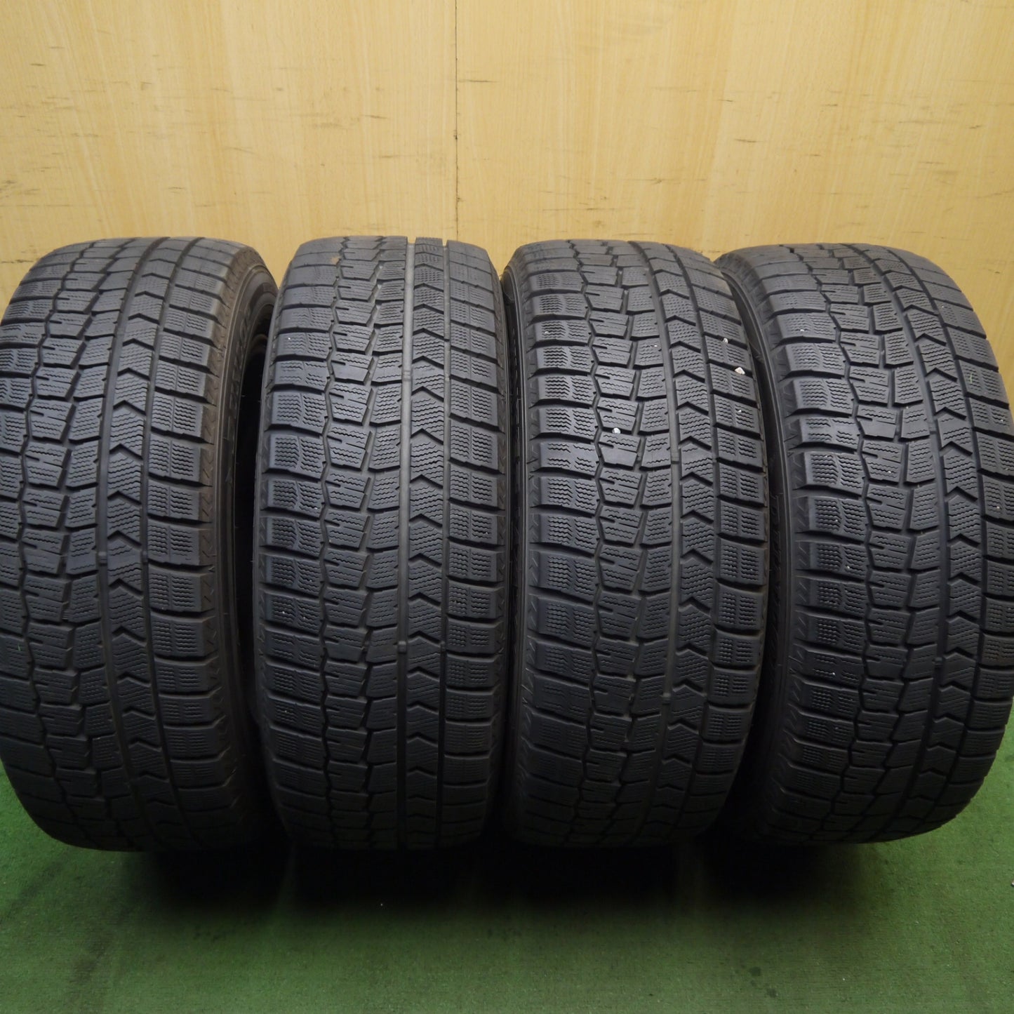 バリ溝!キレイ!9分★BMW 等 KELLENERS 225/55R17 スタッドレス ダンロップ ウインターマックス WM02 ケレナーズ 17インチ PCD112/5H★5091701Hス