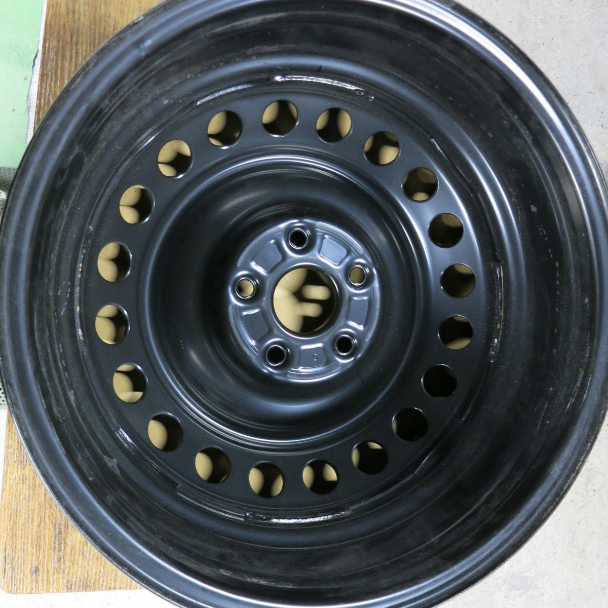 新車外し★トヨタ 60系 プリウス 純正 スチール ホイール 17インチ 17×6.5J キャップ カバー 付き PCD114.3/5H★5043003SYホ