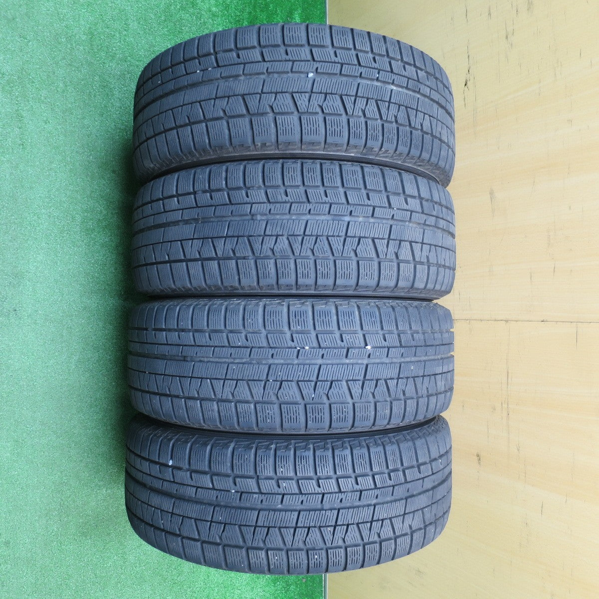 バリ溝!キレイ!9分★ワーゲン 等 EUROTECH GAYA10 215/55R16 スタッドレス ヨコハマ アイスガード iG50 プラス ユーロテック ガヤ10 16インチ PCD112/5H★5110907NJス