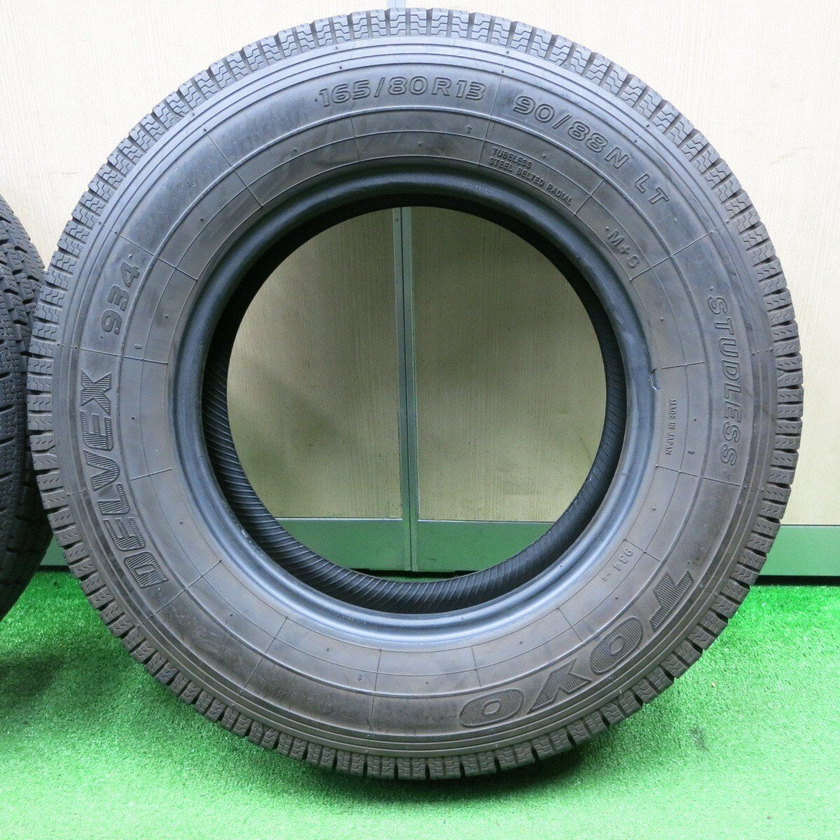 バリ溝!9分★スタッドレス 165/80R13 90/88N トーヨー デルベックス 934 タイヤ 13インチ DELVEX プロボックス サクシード 等★4122901NJスタ