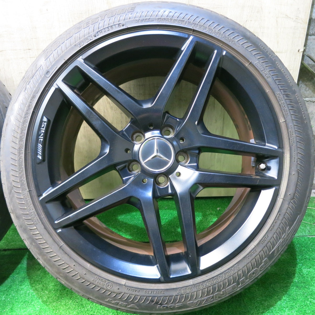 4本価格★ベンツ Sクラス W222 純正 AMG 245/45R19 275/40R19 ブリヂストン ポテンザ S001 RFT 19インチ PCD112/5H★5050205HAノ