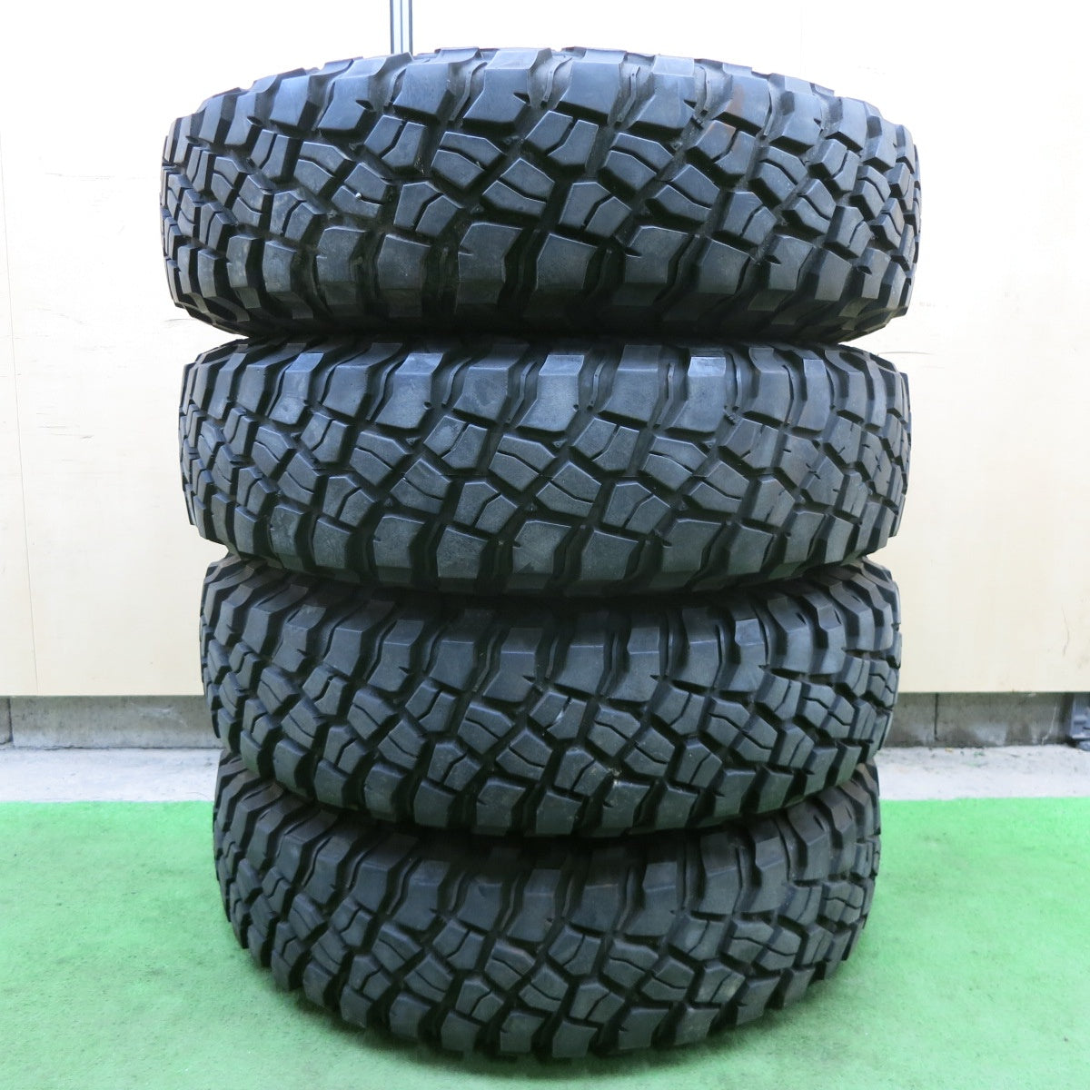バリ溝!9.5分★トヨタ ランクル 70 純正 スチール 復刻版 7.50R16L 116/112Q BFグッドリッチ Mud-Terrain T/A KM3 16インチ PCD150/5H★6012803ナノ