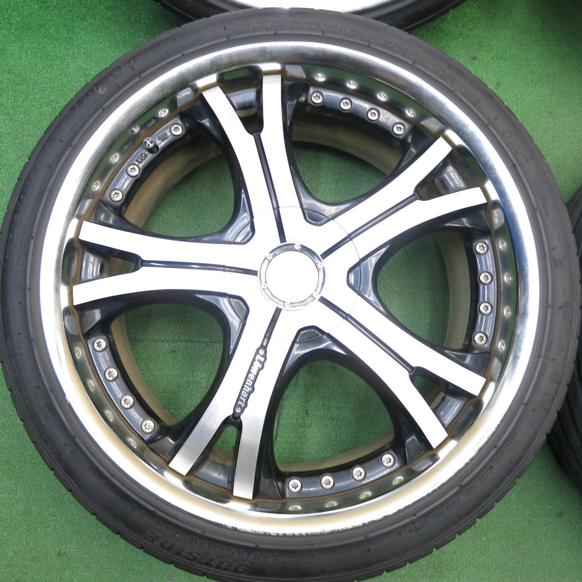 バリ溝!24年!9分★Lowenhart 245/35R20 アプタニー SPORT macro RA301 レーベンハート 20インチ PCD114.3/5H★5051206AKノ