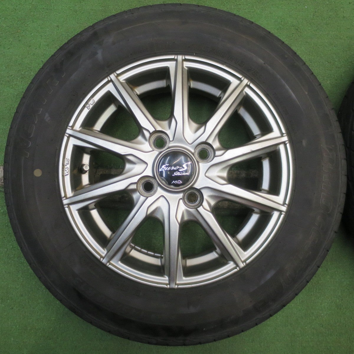 4本価格!22年★145/80R13 ブリヂストン ネクストリー エコピア Euro-Stream MiD マルカ 13インチ PCD100/4H★5092605NJノ