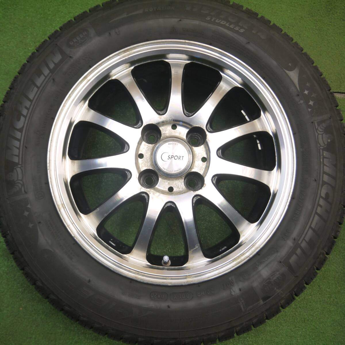 バリ溝!9分★スタッドレス 175/70R14 ミシュラン X-ICE XI3 ROZEST C SPORT ローゼスト 14インチ PCD100/4H★5012012Hス