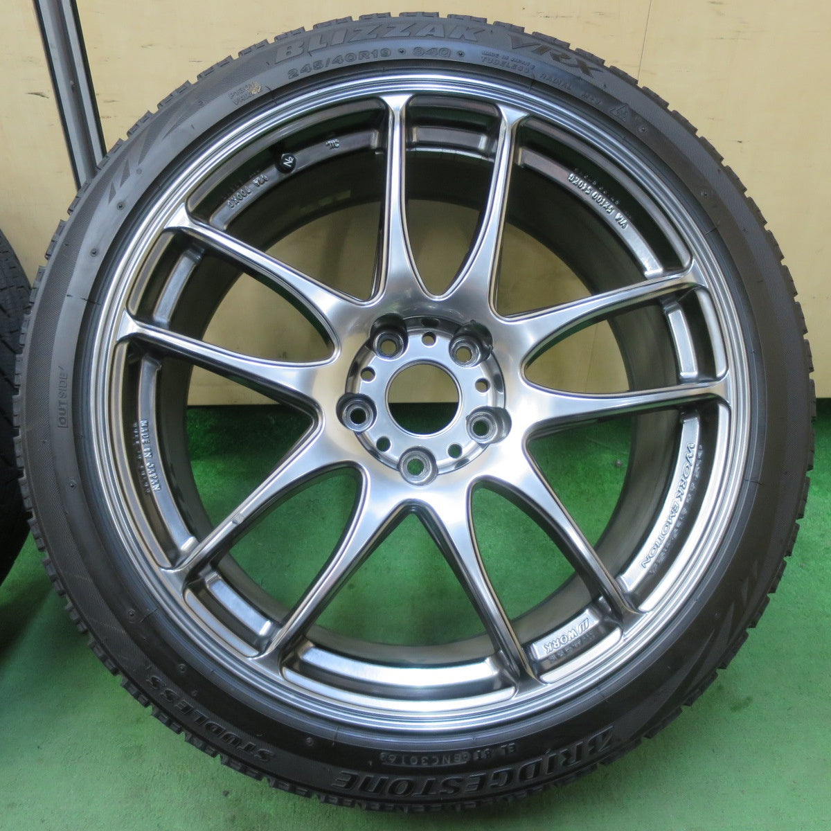 4本価格★WORK EMOTION EMT-Kiwami 245/40R19 275/35R19 スタッドレス ブリヂストン ブリザック VRX 19インチ ワーク 極 PCD114.3/5H★5050405IMス