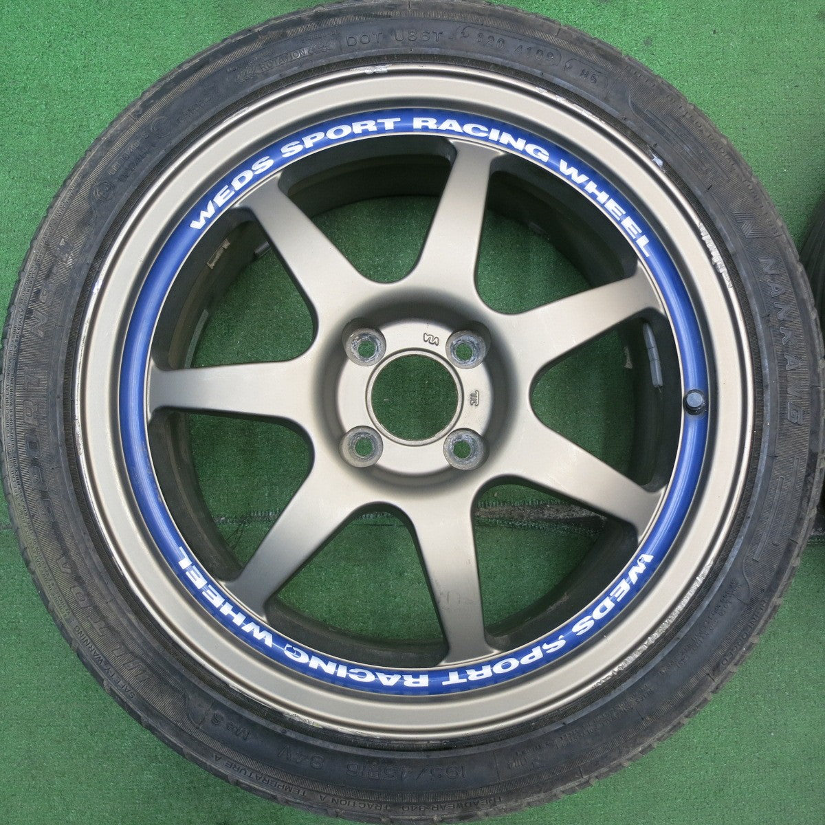 バリ溝!9.5分★WEDS SPORT RACING 195/45R16 ナンカン ウルトラスポーツ NS-2 16インチ ウェッズ スポーツ レーシング PCD100/4H★5052401HAノ
