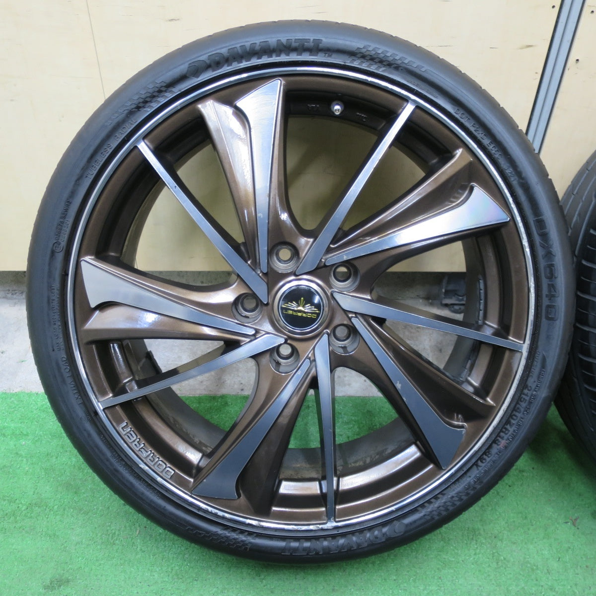 バリ溝!21年!8.5分★215/40R18 ダヴァンティ DX640 DORFREN LFM606 ドルフレン 18インチ PCD114.3/5H★5090701TTノ