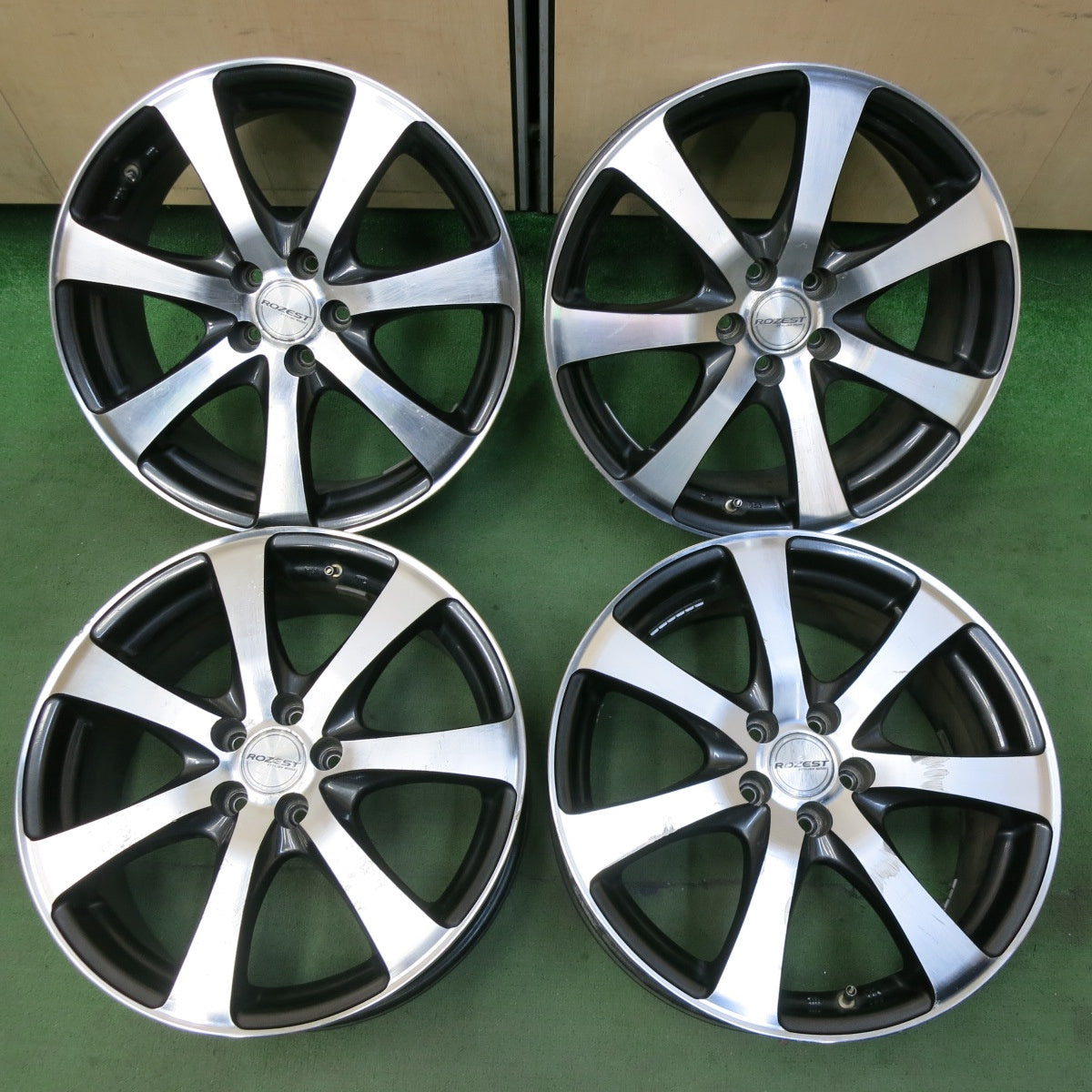 4本価格☆プリウス 等 ROZEST ローゼスト 17インチ ホイール 17×7J 