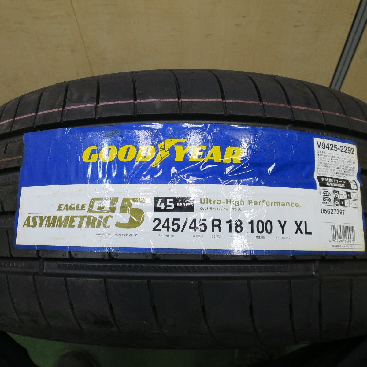 未使用!1本★245/45R18 グッドイヤー イーグル F1 ASYMMETRIC5 EAGLE タイヤ 18インチ ベンツ Eクラス Vクラス 等★6020904ナノタ