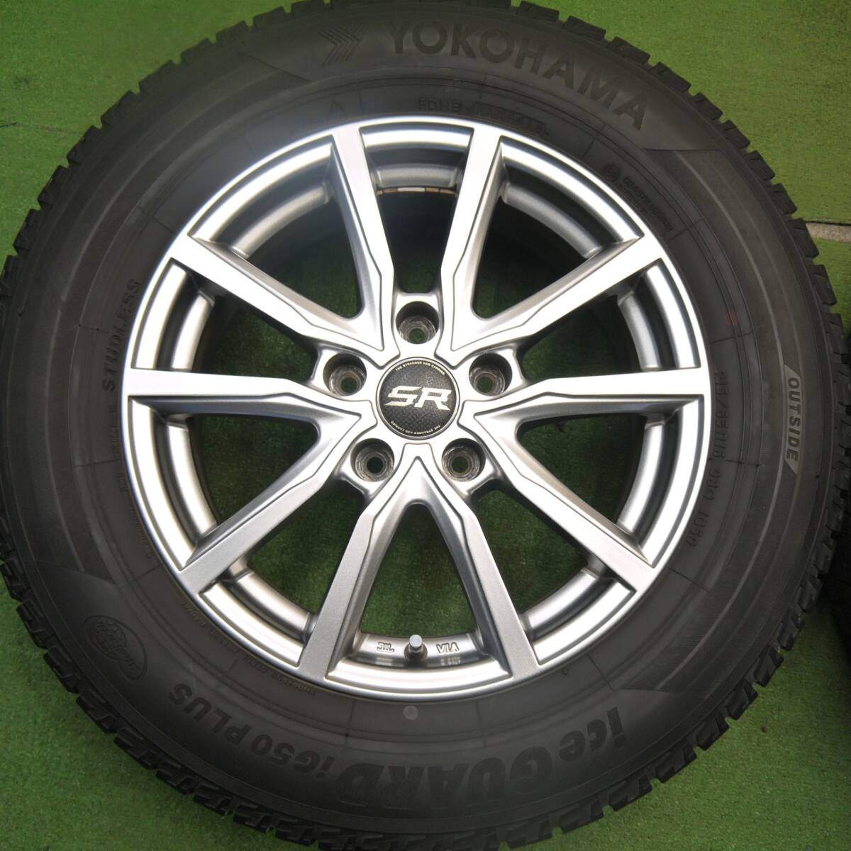 バリ溝!キレイ!9.5分★スタッドレス 215/65R16 ヨコハマ アイスガード iG50 プラス STRANGER ストレンジャー 16インチ PCD114.3/5H★5032404Hス