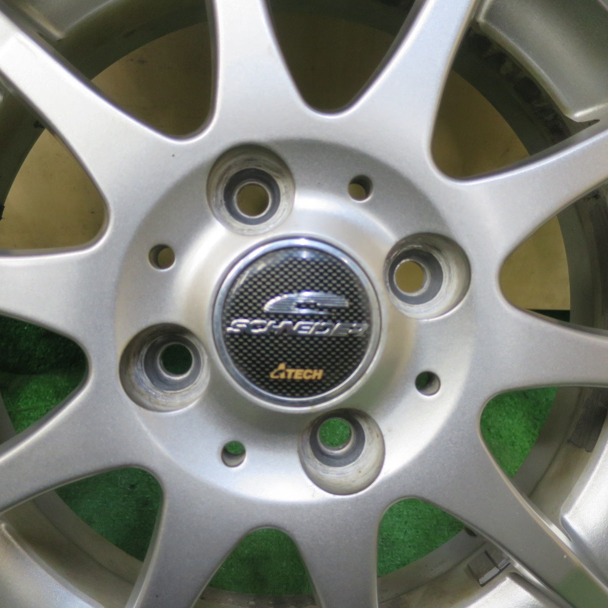 バリ溝!23年!9.5分以上★スタッドレス 155/65R14 ダンロップ ウインターマックス03 SCHNEIDER ATECH シュナイダー 14インチ PCD100/4H★5072406イス