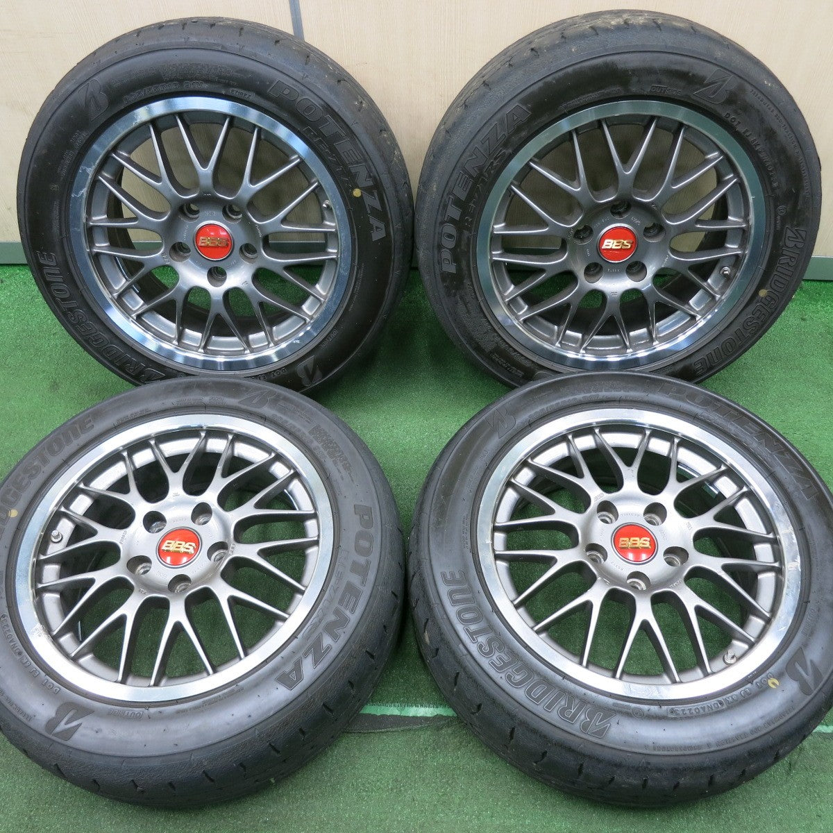 送料無料* 4本価格！23年☆BBS RG312 205/55R16 ブリヂストン ポテンザ