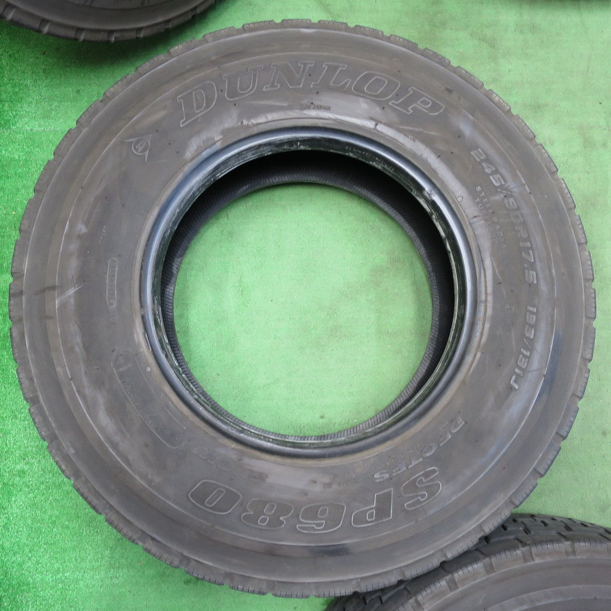 バリ溝!21年!9分!6本★トラック タイヤ 245/80R17.5 133/131J ダンロップ デクテス SP680 ミックス オールシーズン DECTES 17.5インチ★5041607イノタ