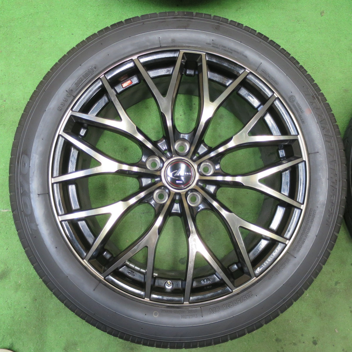 キレイ!22年★LEONIS MX 235/50R18 トーヨー トランパス R30 レオニス 18インチ PCD114.3/5H★5090202TTノ