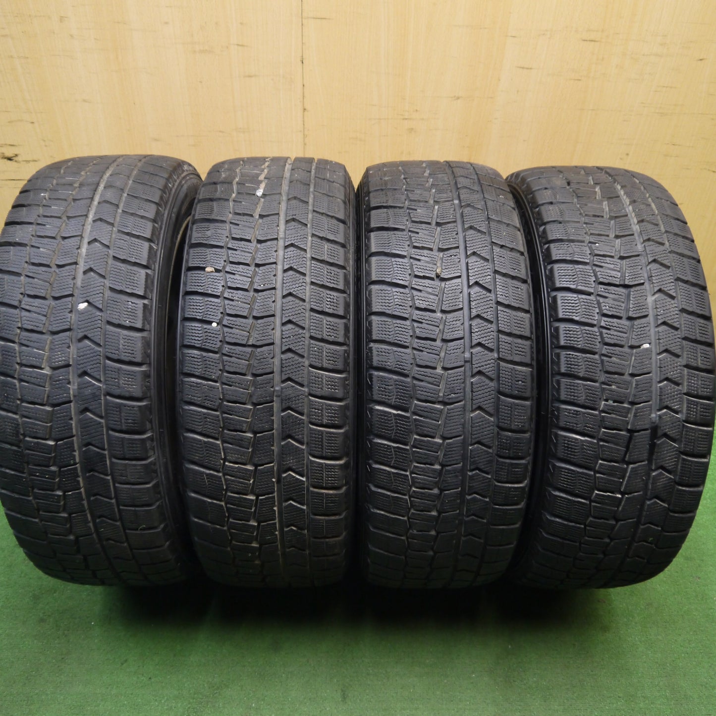 バリ溝!21年!9.5分★スバル レガシィ 純正 215/50R17 スタッドレス ダンロップ ウインターマックス WM02 17インチ PCD100/5H★5061703Hス
