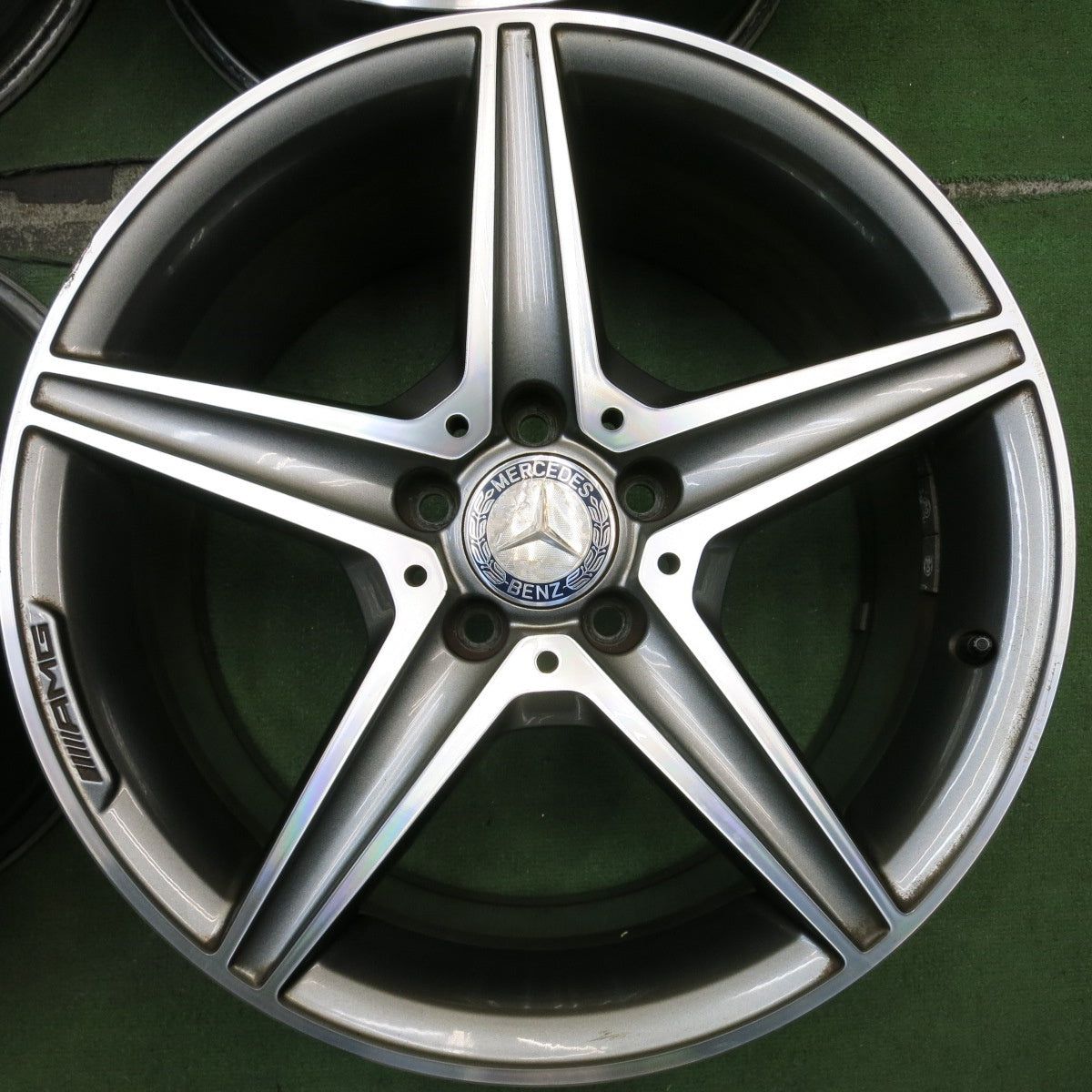 4本価格★ベンツ Cクラス W205 純正 AMG ホイール 18インチ 7.5J×18H2 8.5J×18H2 PCD112/5H★5092507HAホ