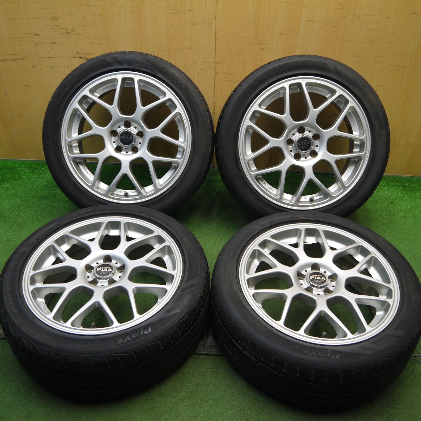 キレイ★86 BRZ 等 215/50R17 ブリヂストン プレイズ PZ-1 RACING PIAA SUPER MESH MOMO ピア 17インチ PCD100/5H★5070101Hノ