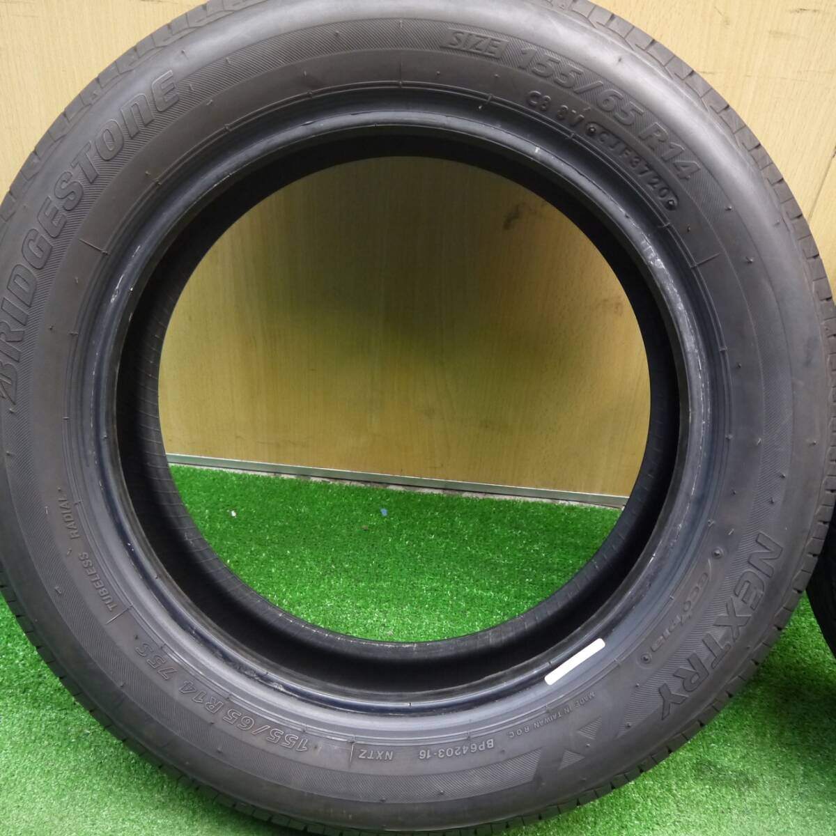 4本★155/65R14 ブリヂストン ネクストリー エコピア 14インチ ワゴンR ラパン スペーシア タント デイズ等★5031402Hノタ