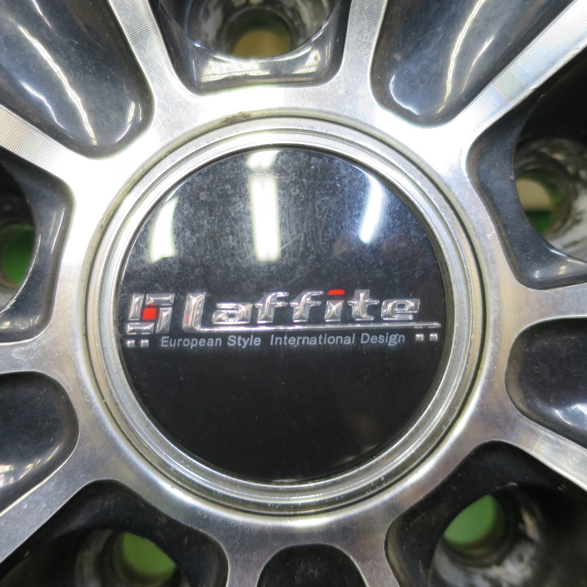 4本価格★Laffite ラフィット 17インチ ホイール 社外 アルミ 17×7J PCD114.3/5H★6072702NGホ