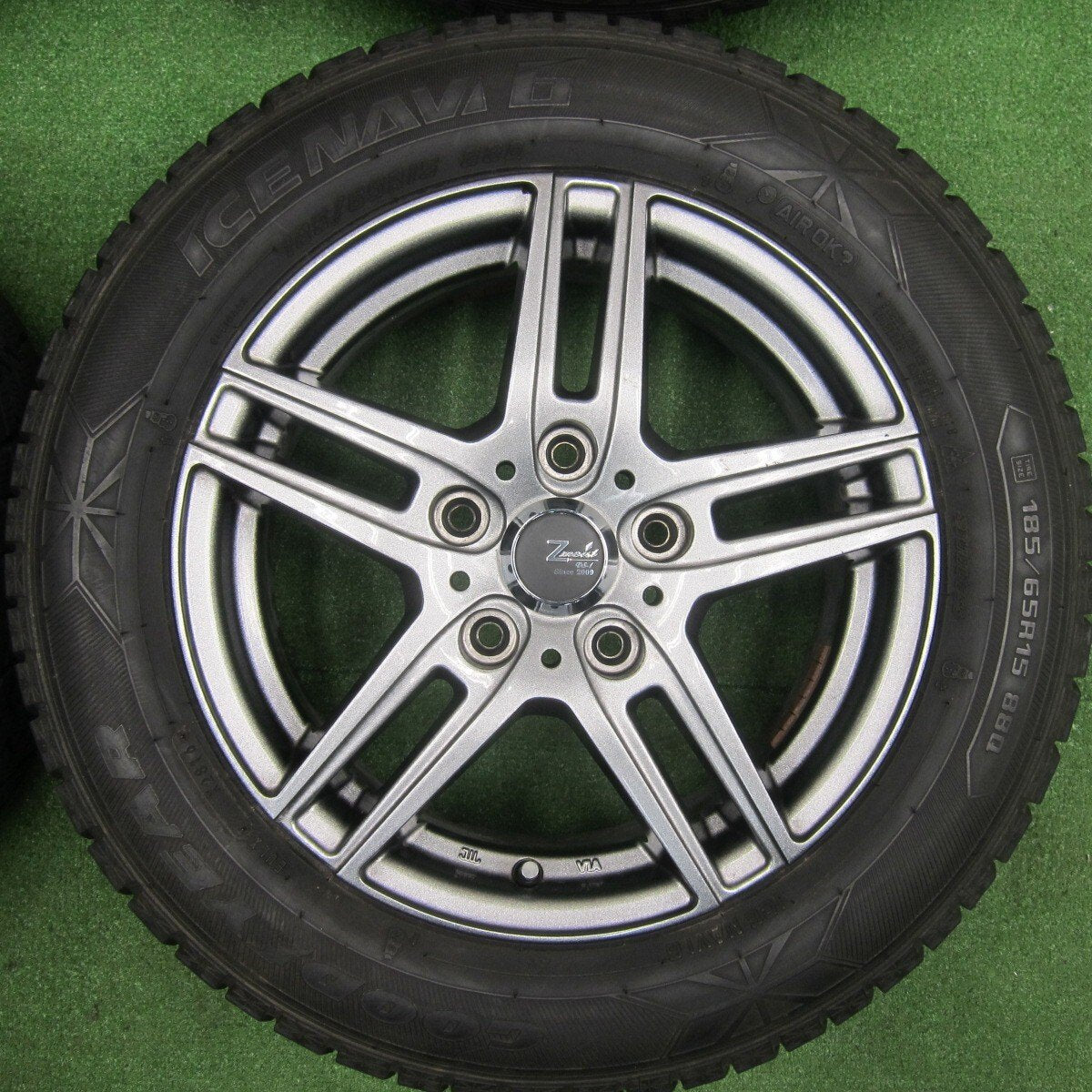 4本価格★スタッドレス 185/65R15 グッドイヤー アイスナビ6 Zmeist VS-1 15インチ PCD114.3/5H★4121405TNス