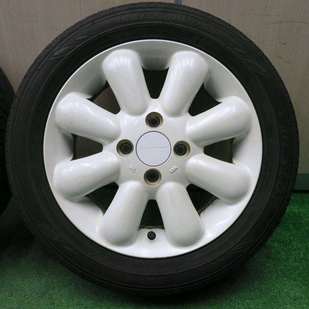 4本価格!23年★HYPERION PINO+ 155/65R14 ダンロップ EC202 ハイペリオン ピノプラス 14インチ PCD100/4H★4121403NJノ