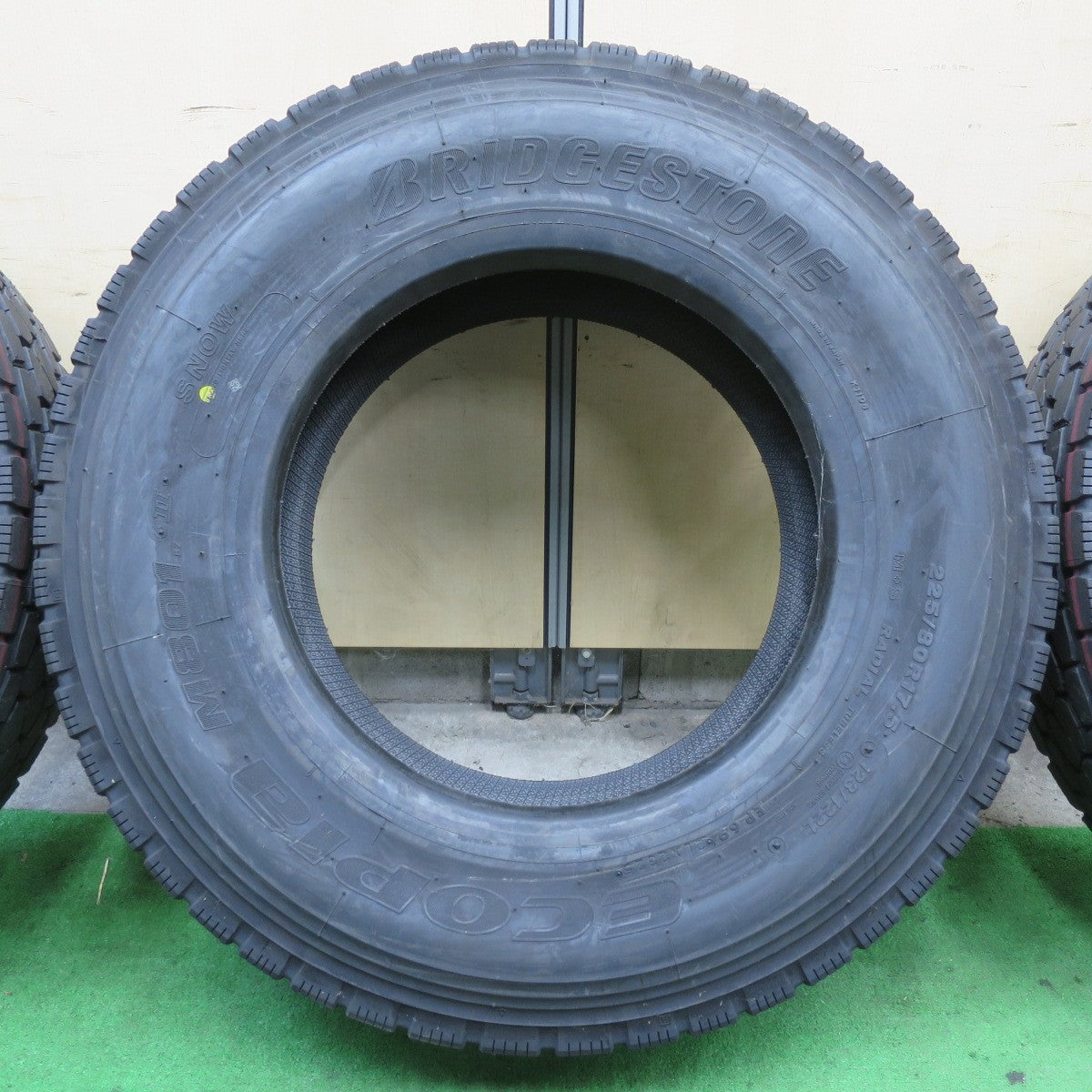 未使用!25年!6本★トラック タイヤ 225/80R17.5 123/122L ブリヂストン エコピア M801Ⅱ ミックス オールシーズン 17.5インチ★5092407イスタ