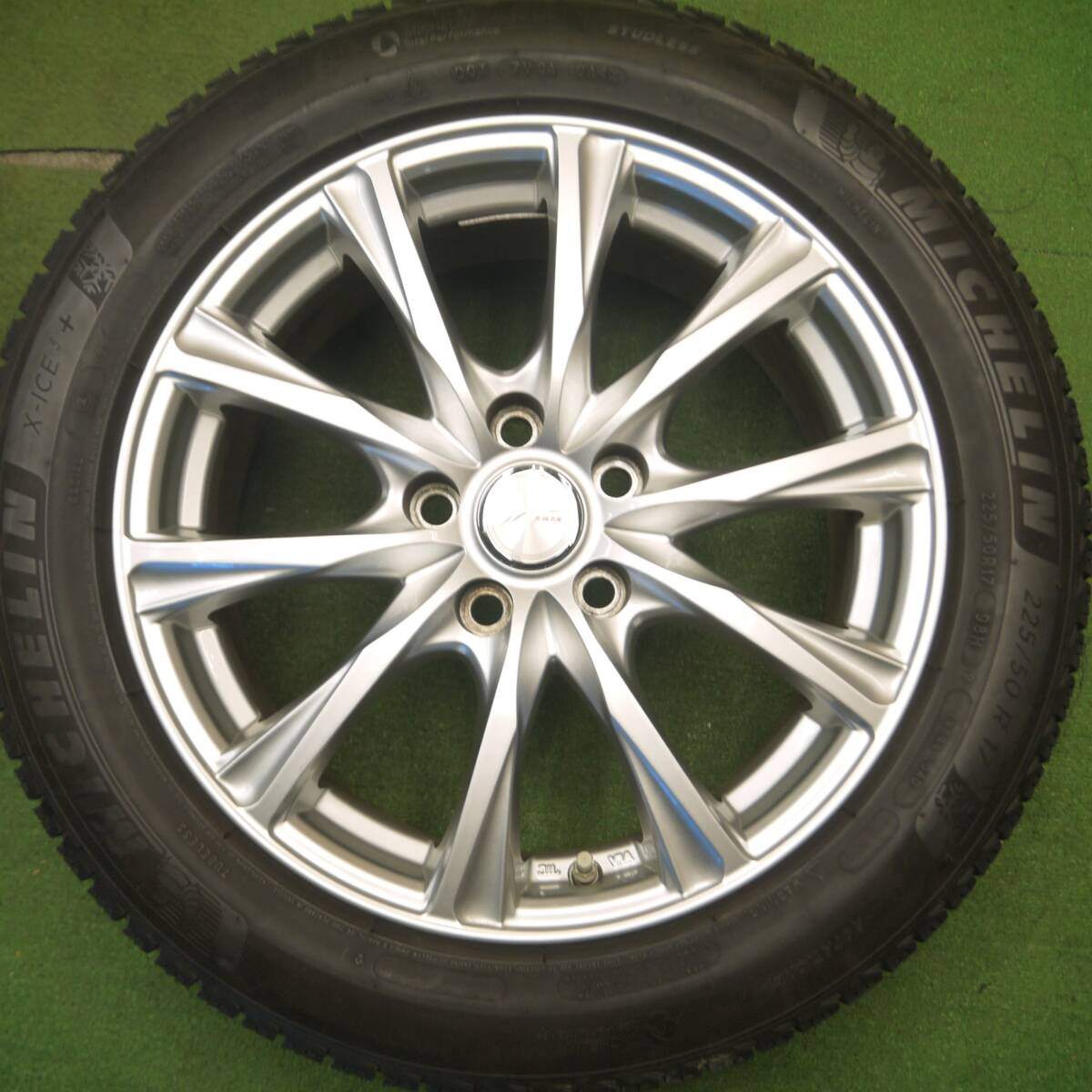 キレイ★スタッドレス 225/50R17 ミシュラン X-ICE3+ JOKER ジョーカー 17インチ PCD114.3/5H★5022609Hス