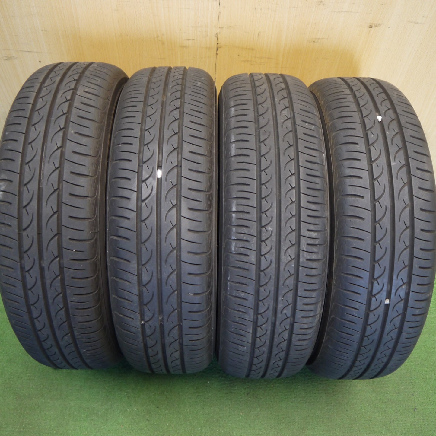 4本価格★ホンダ N-WGN 純正 155/65R14 ヨコハマ ブルーアース AE01 14インチ Nワゴン NWGN PCD100/4H★6042005Hノ