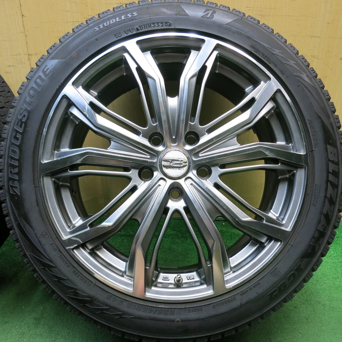 4本価格★BROCKEN DS25 235/45R18 スタッドレス ブリヂストン ブリザック XG02 ブロッケン 18インチ PCD114.3/5H★5070802HAス