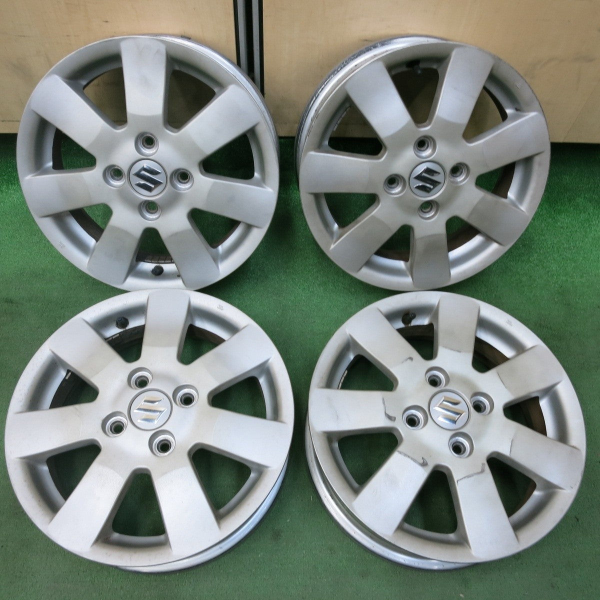 4本価格★スズキ MRワゴン 純正 ホイール 14インチ 14×4.5J PCD100/4H★4102909SYホ