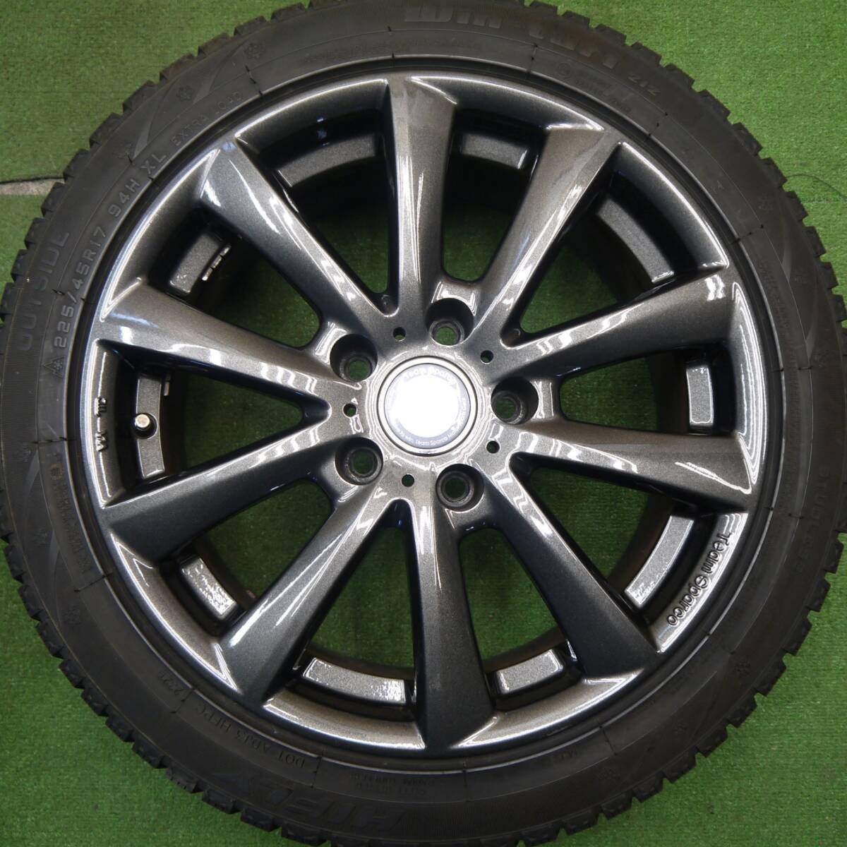 キレイ!21年★BMW 等 Team Sparco 225/45R17 スタッドレス ハイフライ Win-turi 212 チームスパルコ 17インチ PCD120/5H★5032103Hス