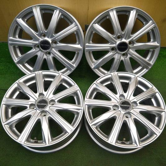 美品★BALMINUM バルミナ ブリヂストン製 15インチ ホイール 15×5.5J PCD100/4H★5040806Hホ