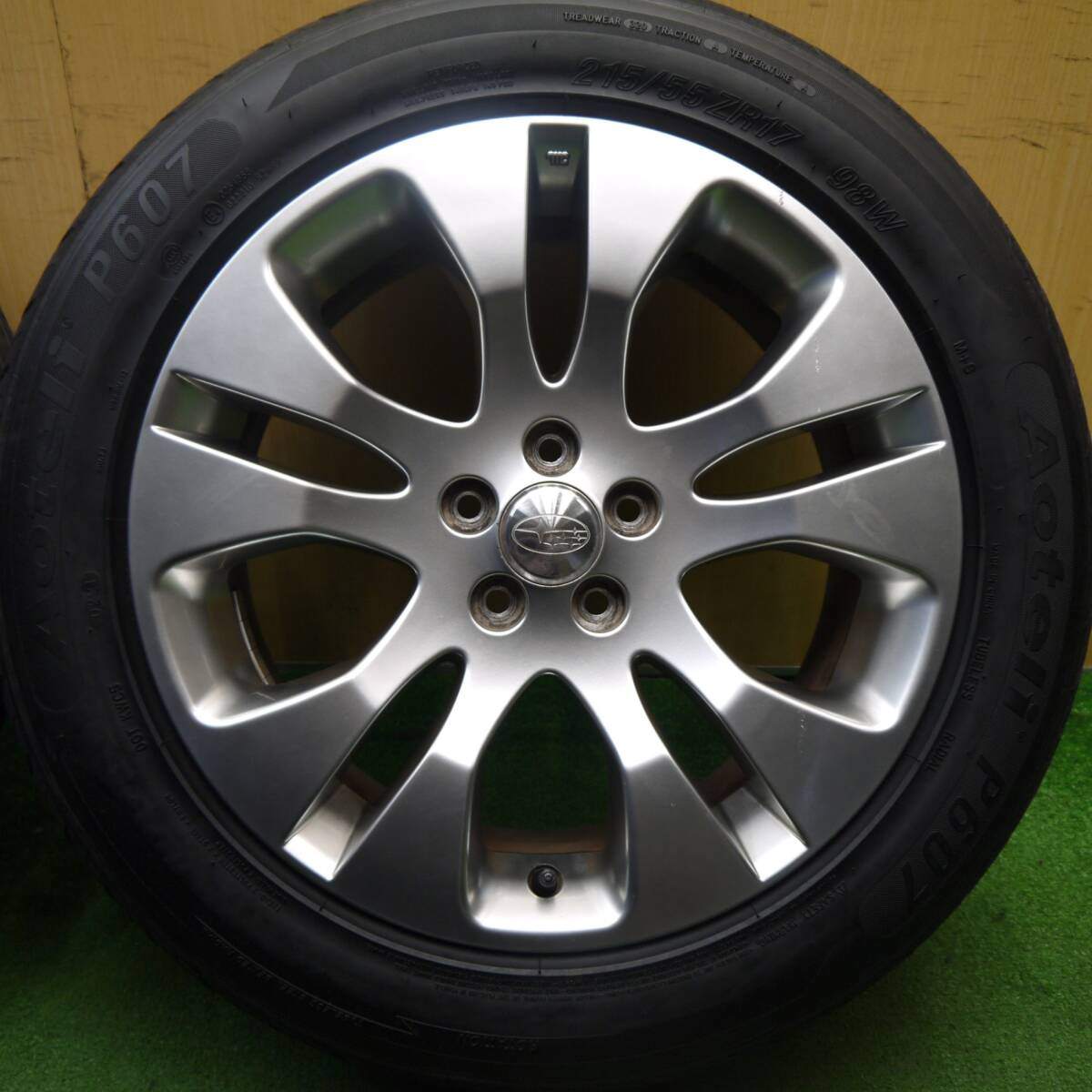 4本価格!21年★スバル BP9 レガシィ アウトバック 純正 215/55R17 オーテリー P607 17インチ PCD100/5H★5032807Hノ