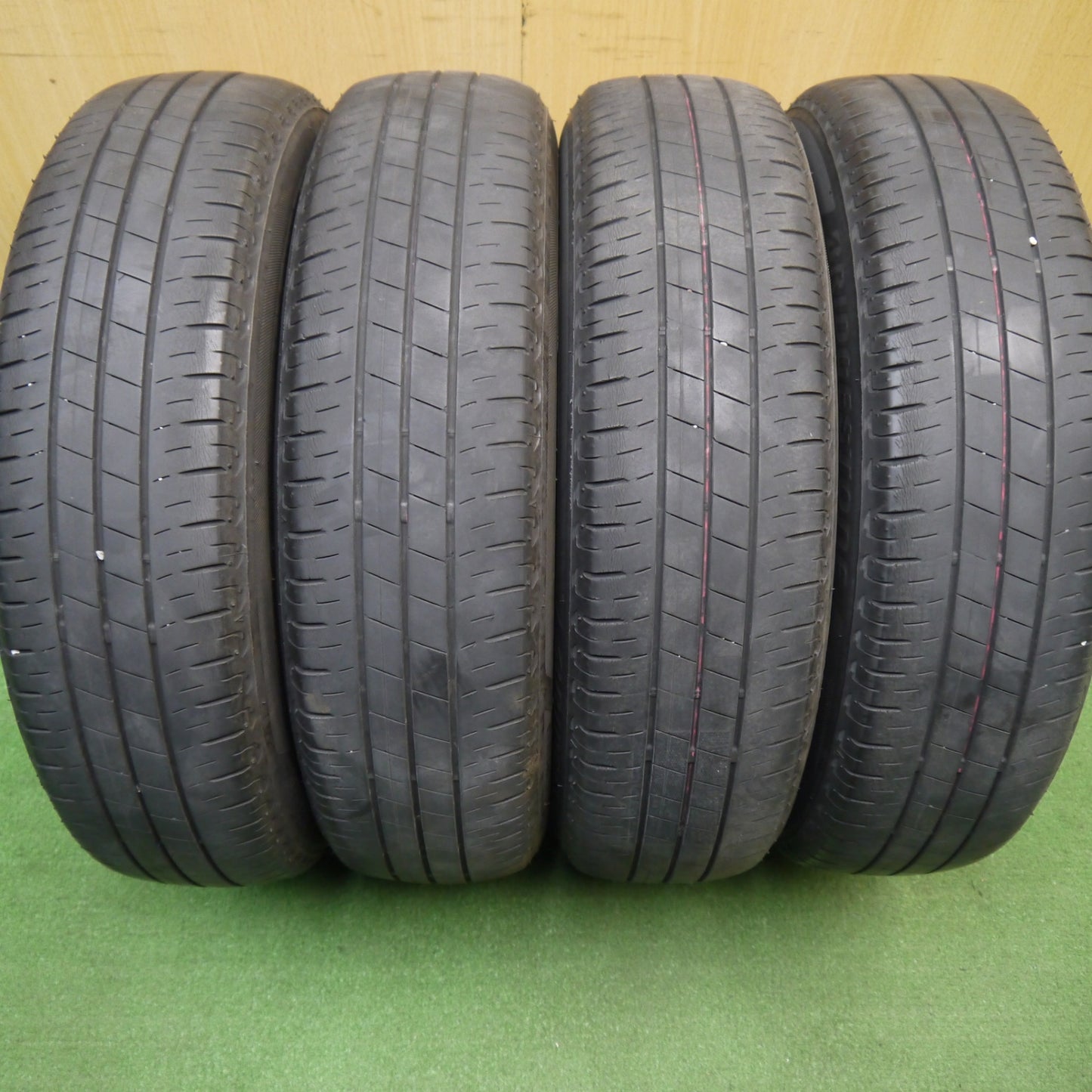 4本価格★スズキ ラパン 純正 スチール 155/65R14 ブリヂストン エコピア EP150 14インチ PCD100/4H★6040104Hノ